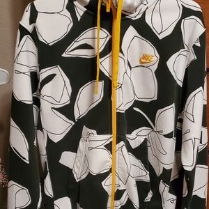 NIKE zip up hooded sweatshirt